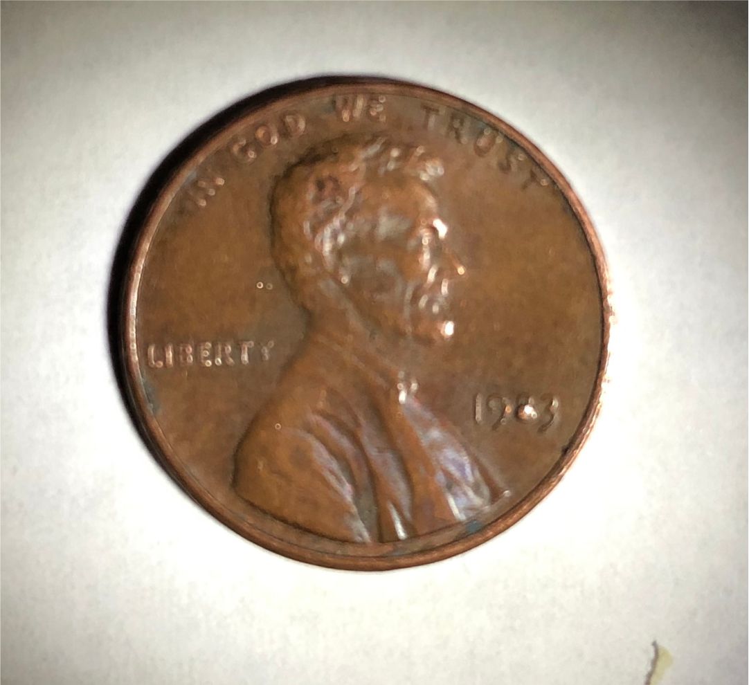 1983-Penny-With-A-Blob-In-The-Date-See-The-8
